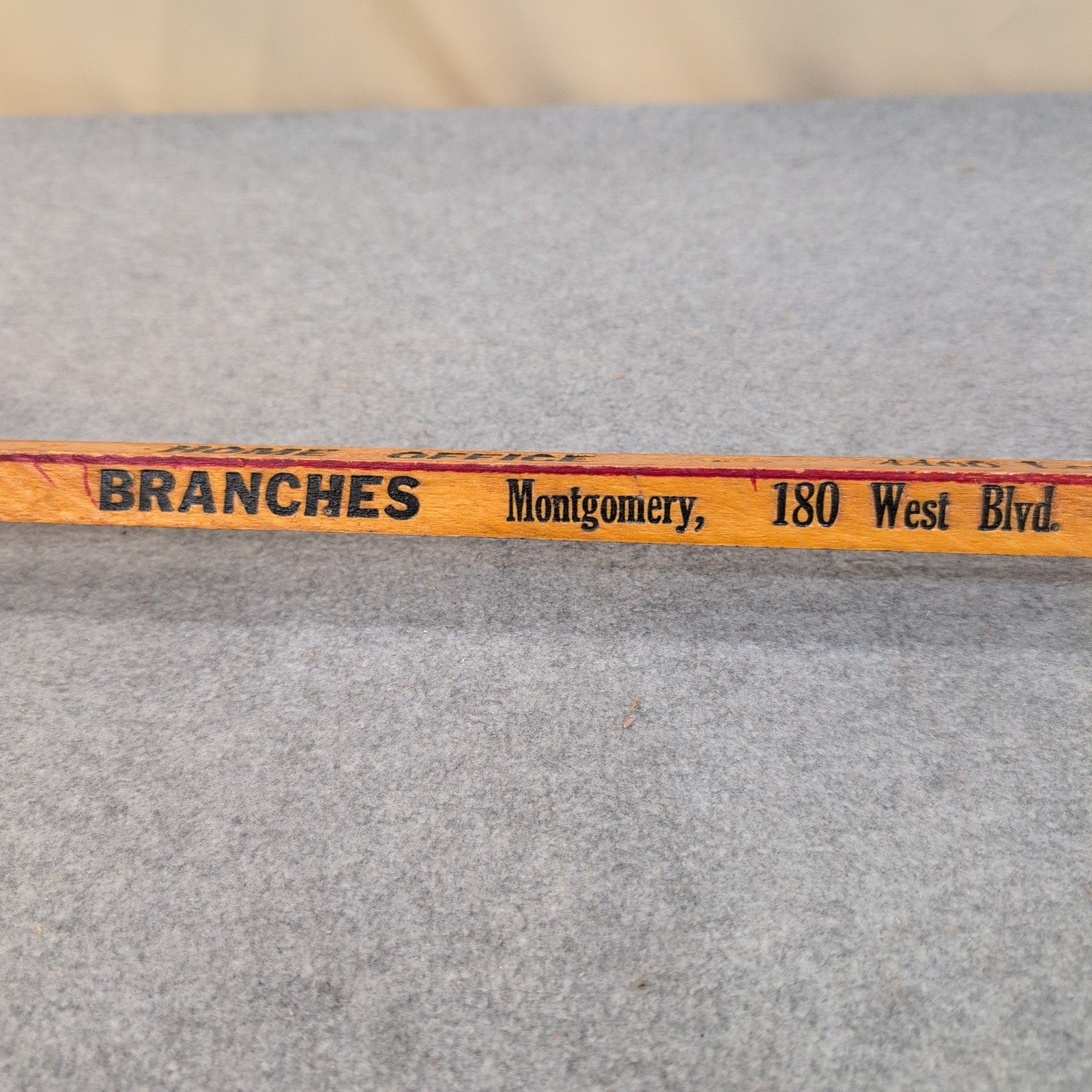 Vintage Joe Money Machinery Co Inc Alabama Advertising Wooden Yardstick Ruler