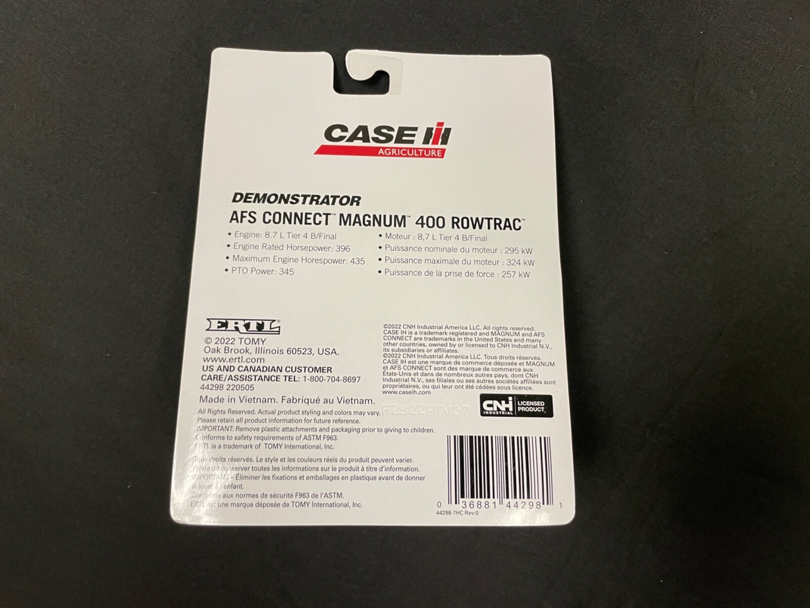 CASE IH DEMONSTRATOR AFS CONNECT MAGNUM 400 RT ZFN44298
