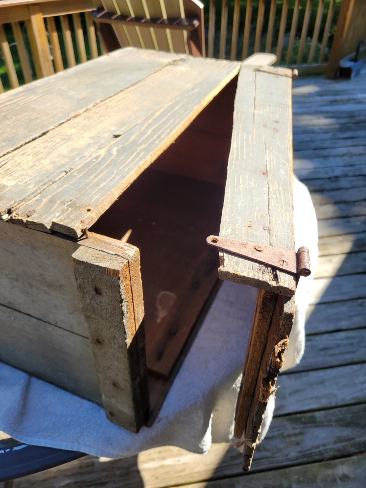 Vintage Ashland Ohio Dr Hess And Clark Poultry Pan-A-Min Wood Shipping Crate