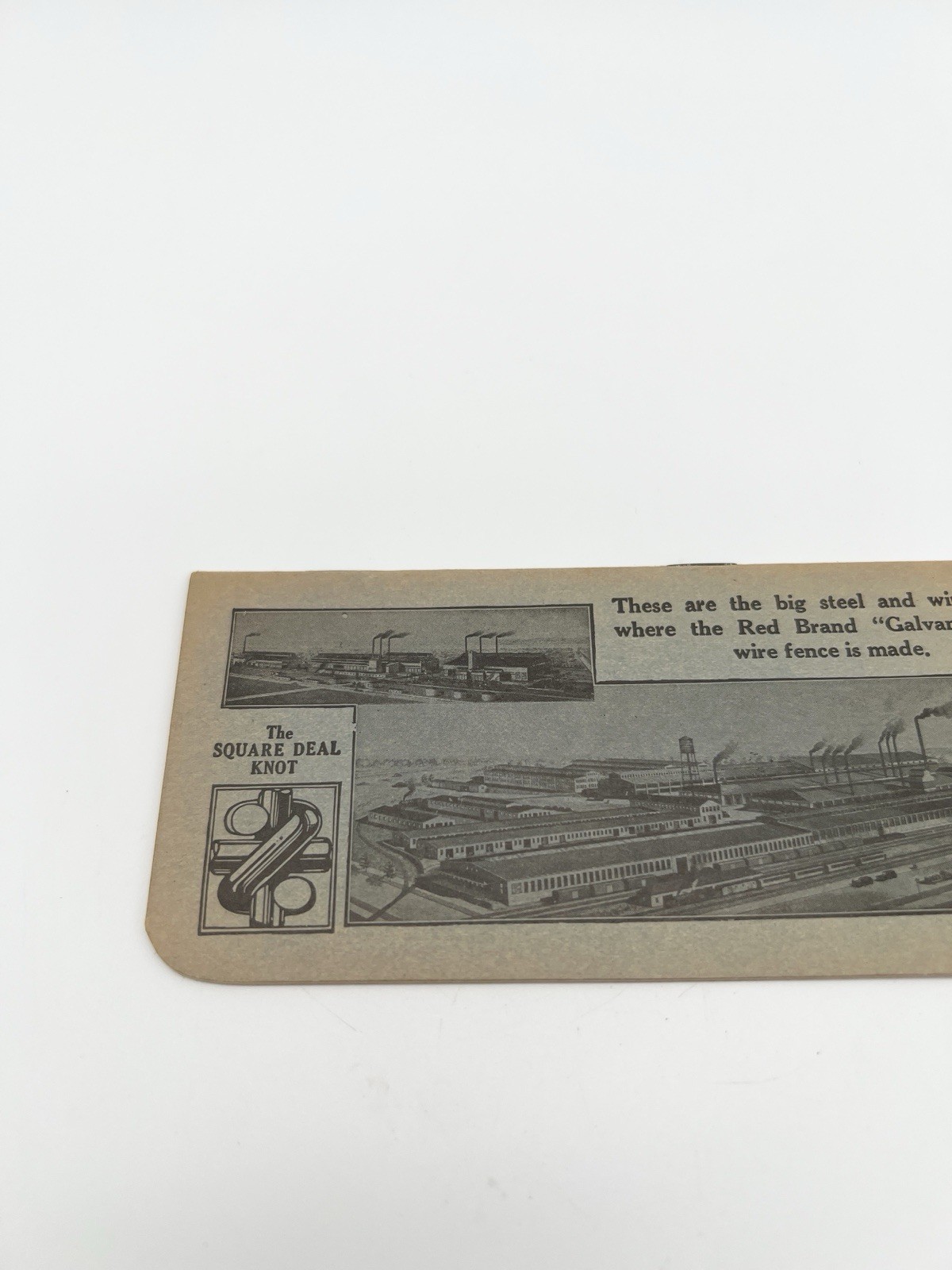Antique 1924 Keystone Steel & Wire Co. Red Brand Fence Advertising Notebook