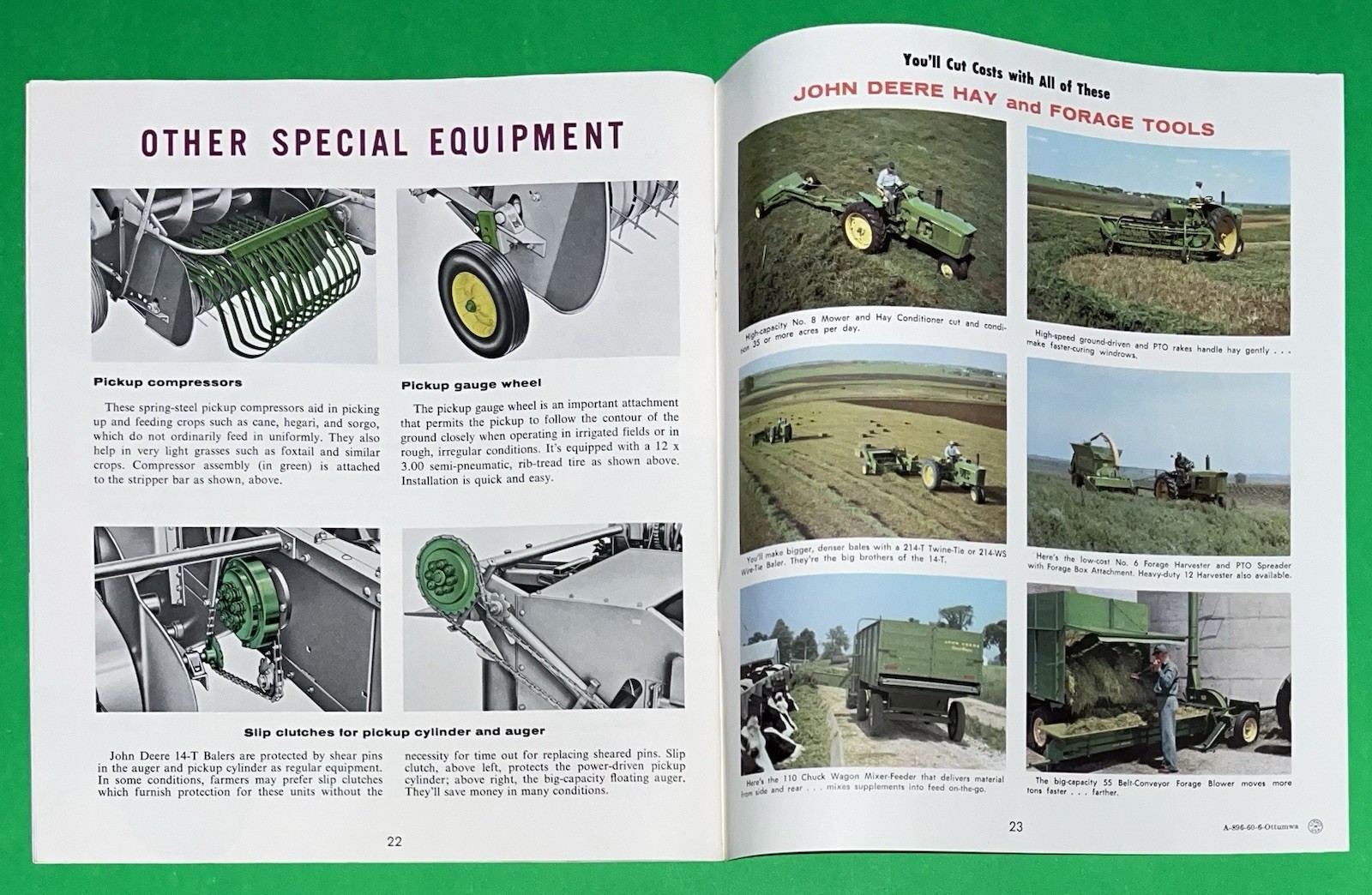 John Deere 14-T Baler For 1960 Brochure FCCA25