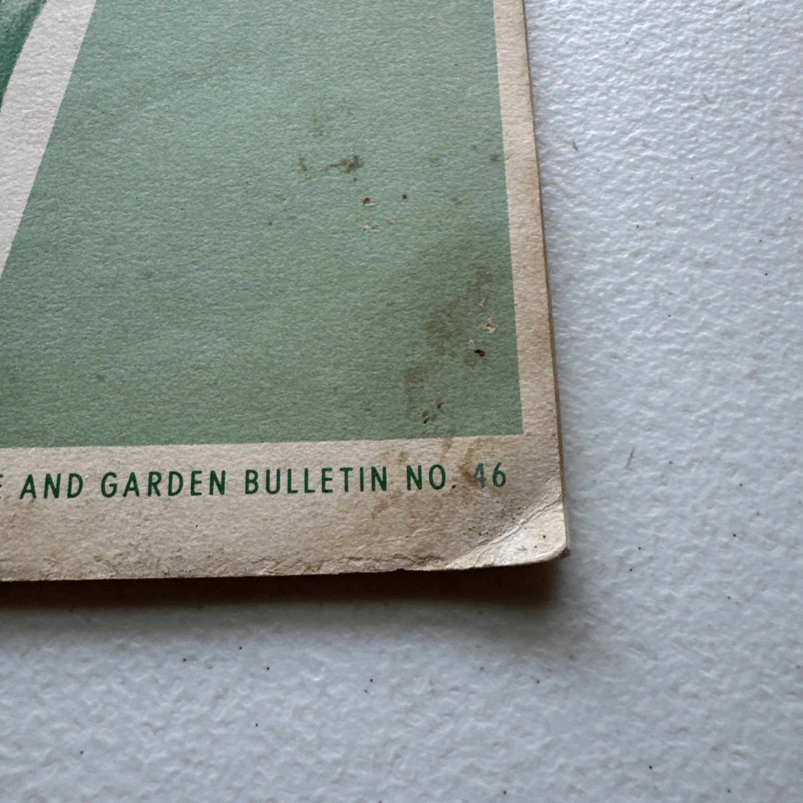 Insects and Diseases of Vegetables in the Home Garden USDA Bulletin No. 46