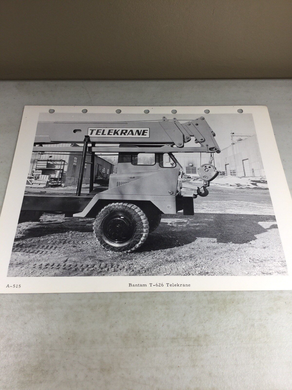 Vintage Bantam T626 Telekrane Sales Brochure, Literature, Picture