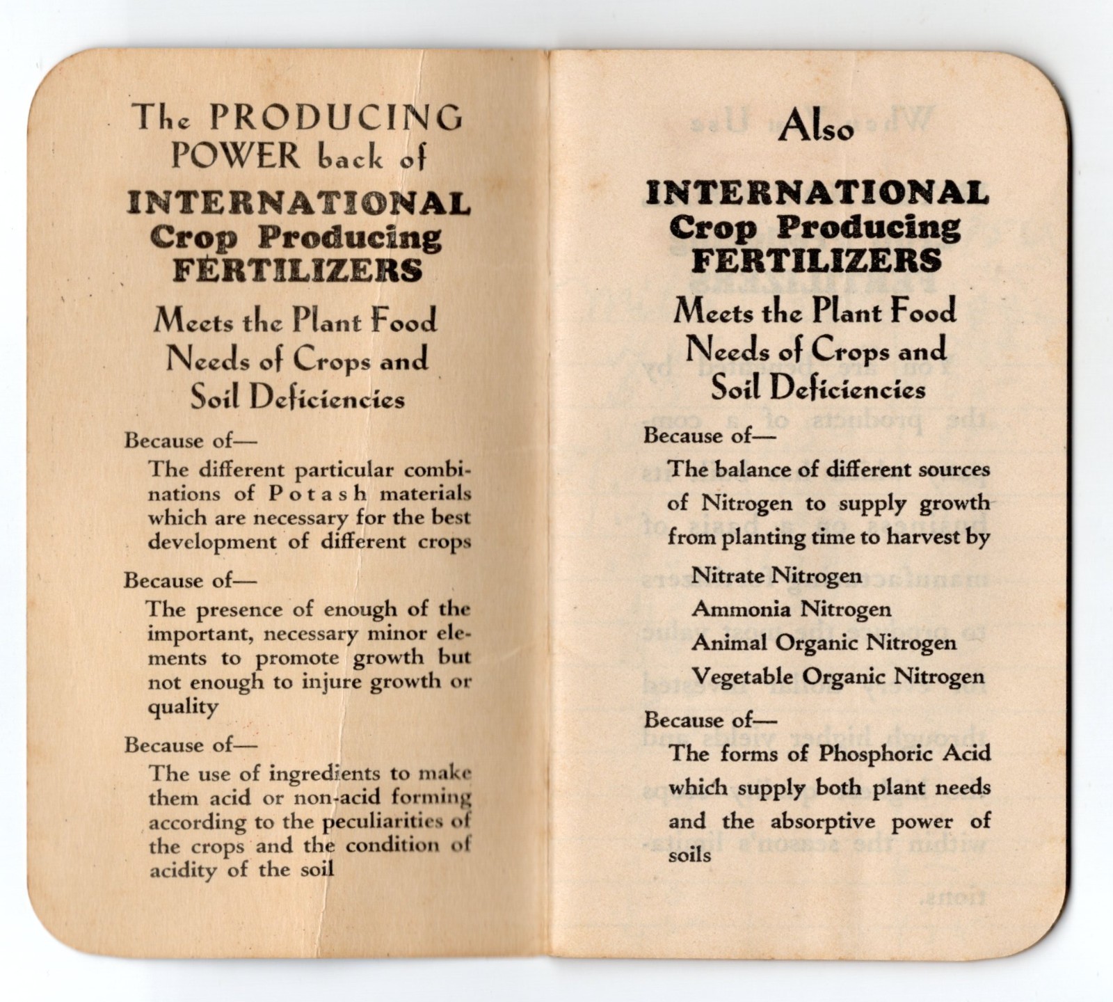 1930s – International Fertilizers Tupelo Mississippi Promo Memo Pad – XL3E
