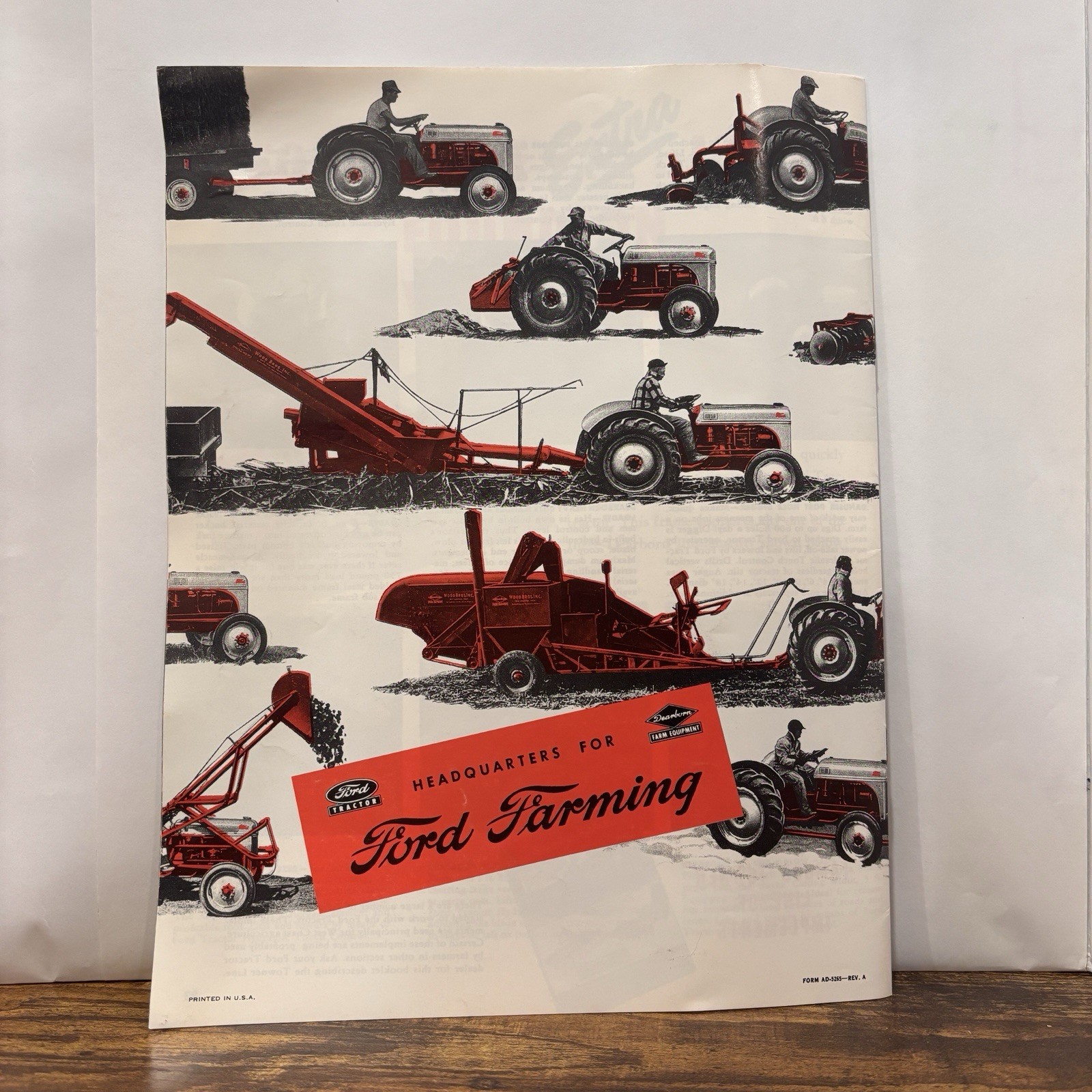 Dearborn Ford 2N 8N 9N Tractor Matched Working Equipment Brochure