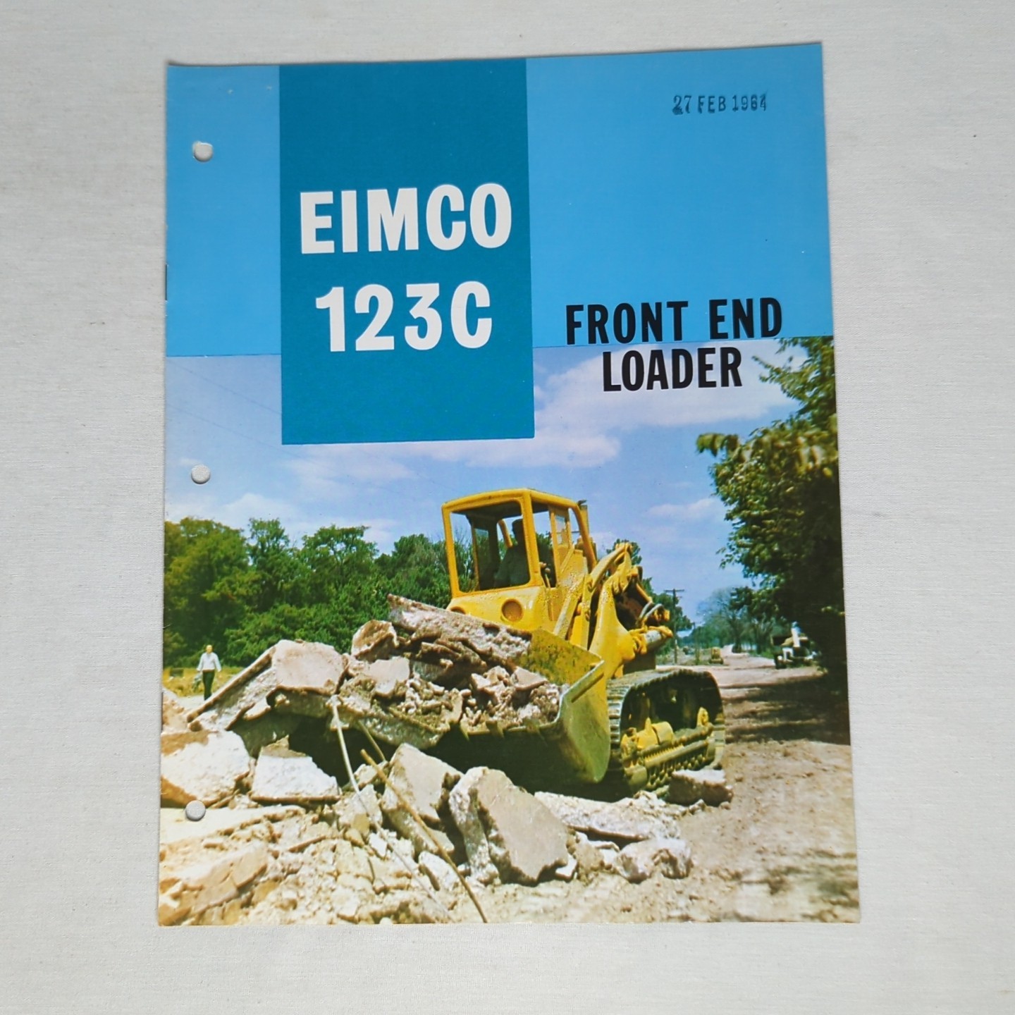 EIMCO 123C FRONT END LOADER Brochure