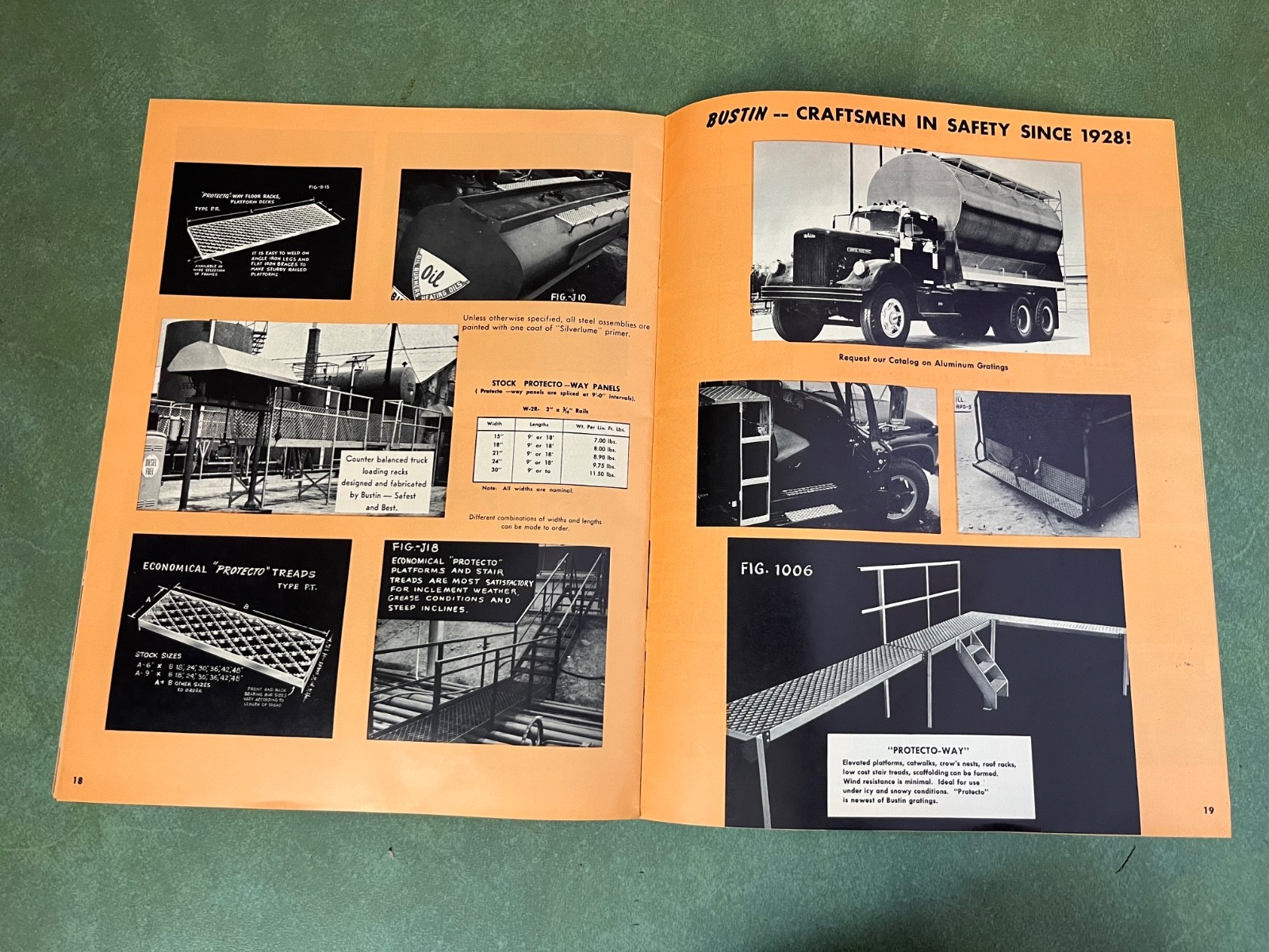 Original 1964 Bustin Safety Grates 7 Grill Guards Sales Brochure