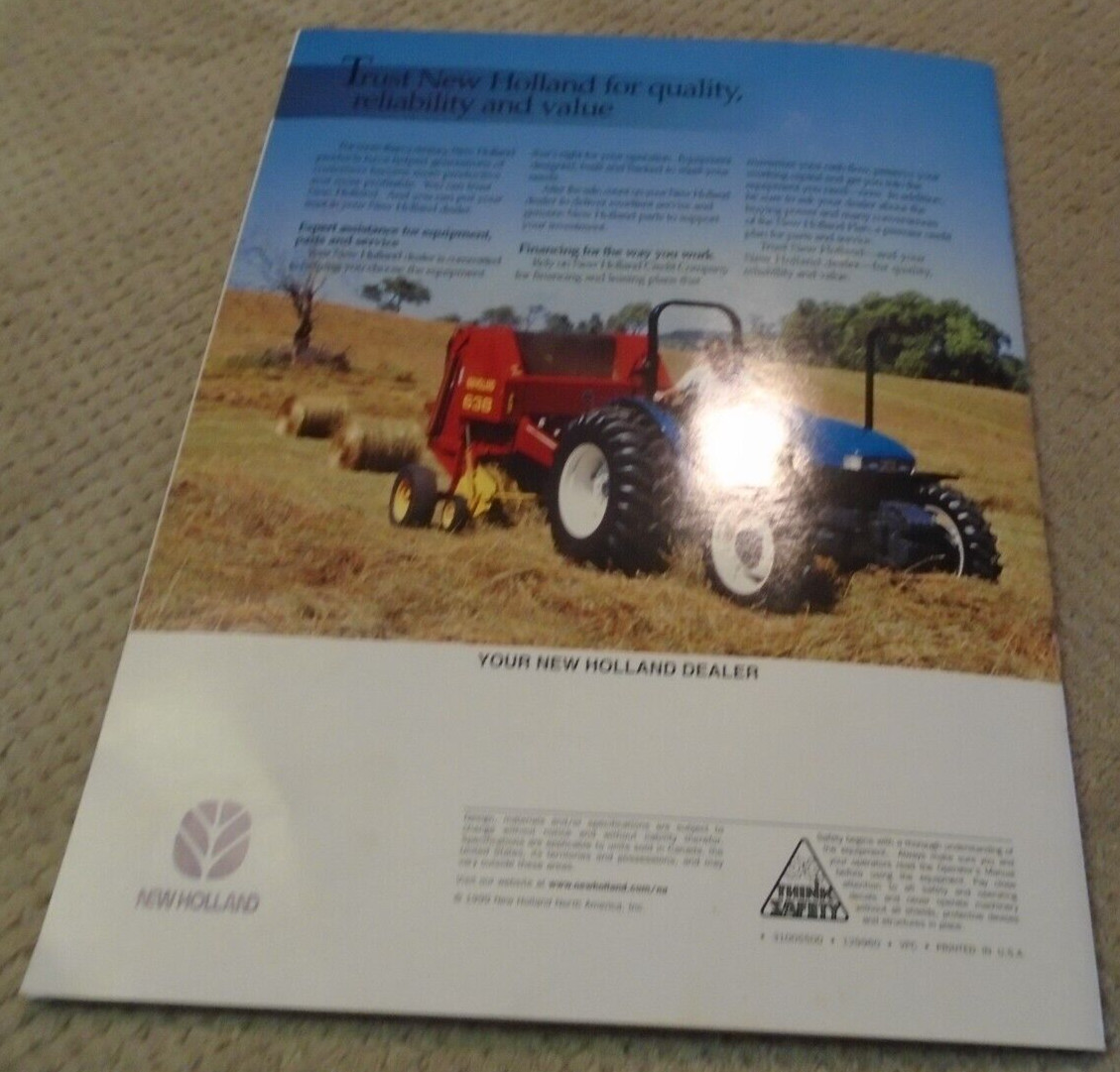 New Holland TN/TND/TNS TRACTORS Sales Brochure 42 to 62 PTO hp TN55/D/S TN65/D