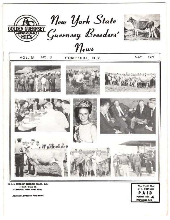 New York State Guernsey Breeders&rsquo; News, Vol. 35, No. 5, May 1971