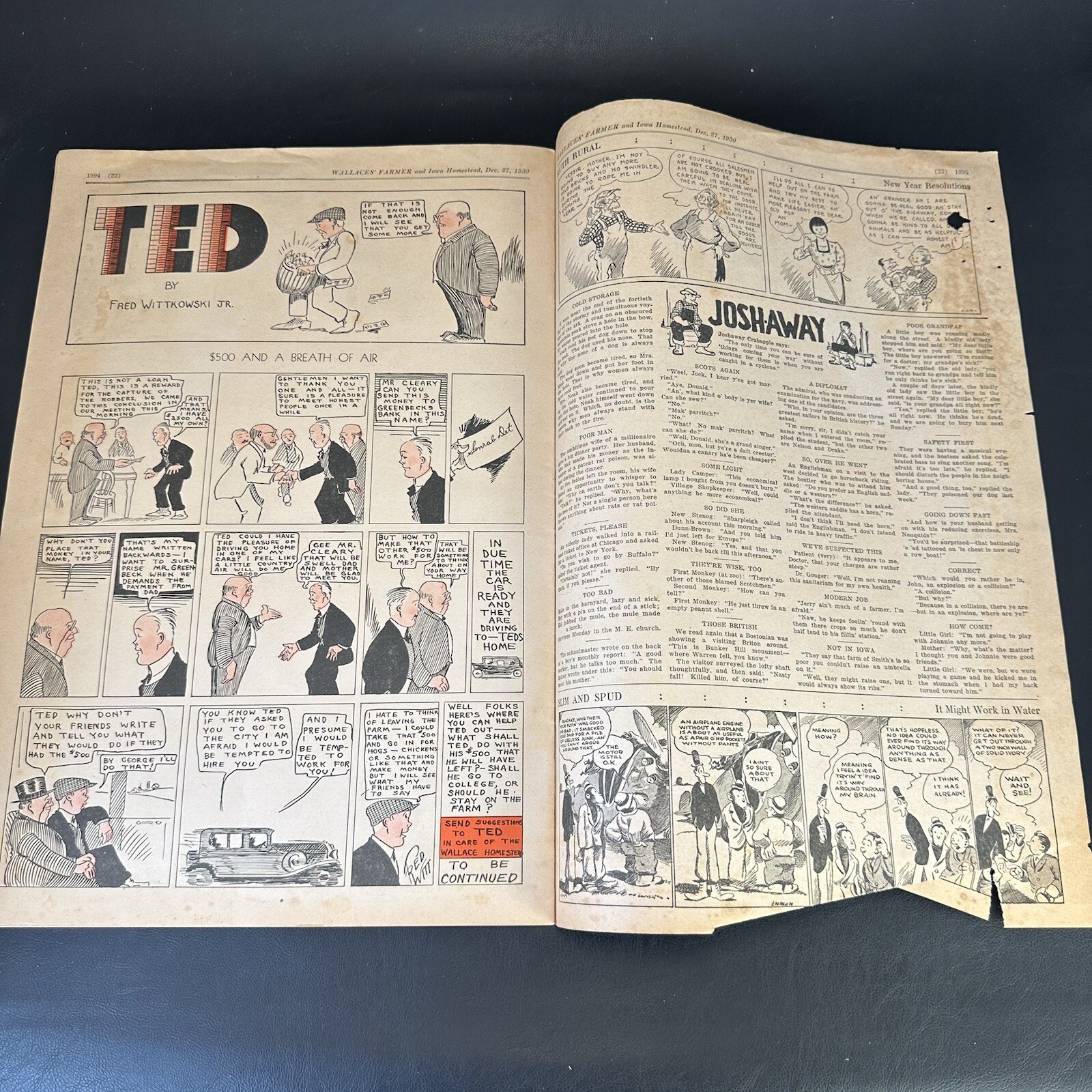 1930 WALLACES’ FARMER & IOWA HOMESTEAD Newspaper Magazine, Des Moines – Great!