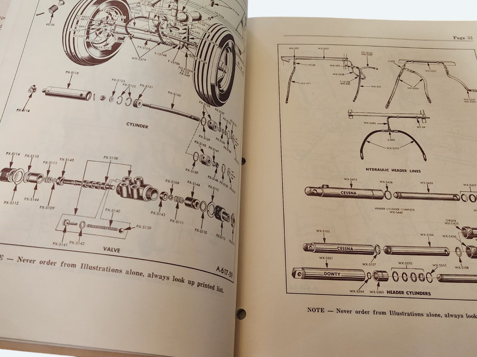 Vtg 1959 Cockshutt SP427 & SP428 Harvester Combines Parts List Manual