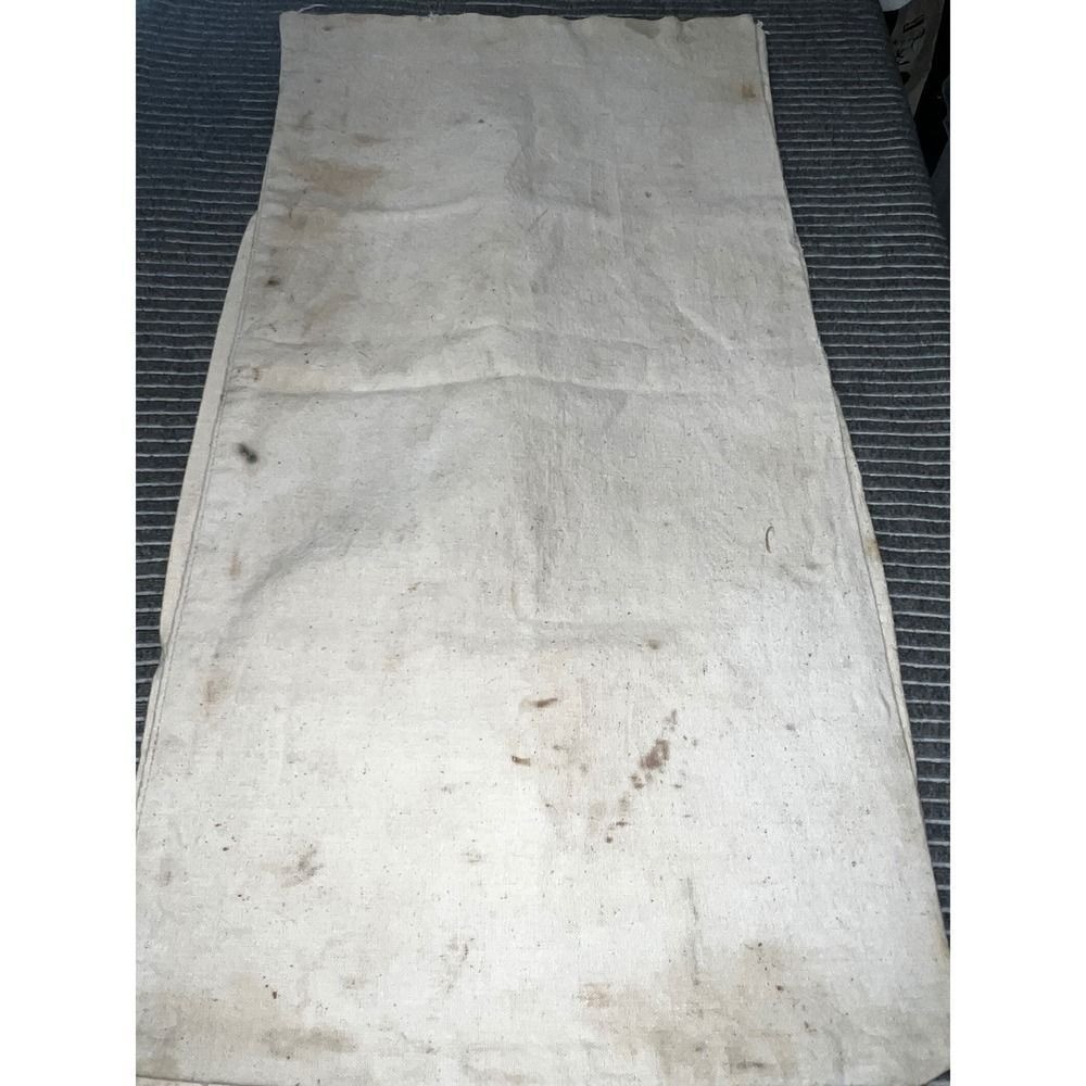 Vintage Bemis Chase Alfalfa Seed Bags Cotton Canvas Farmhouse Decor Lot of 2
