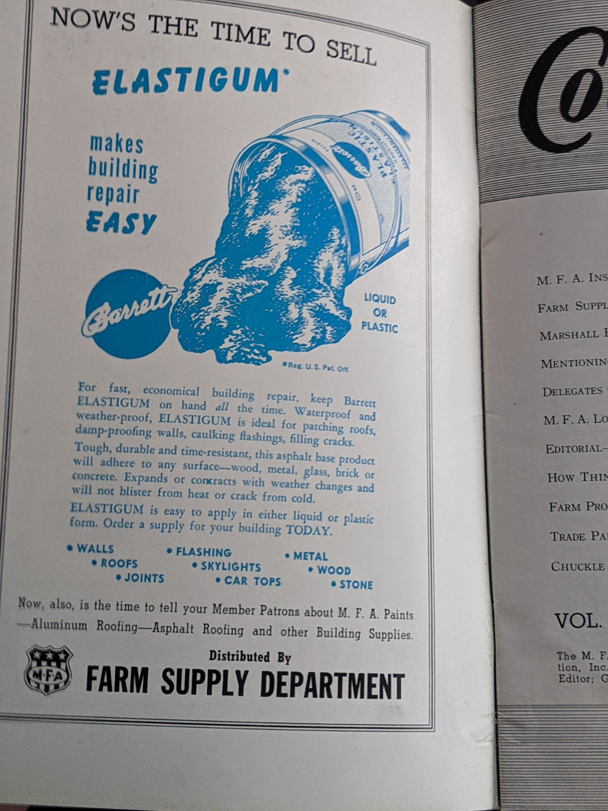 MFA-Missouri Farmers Association 1948 Cooperator Magazine