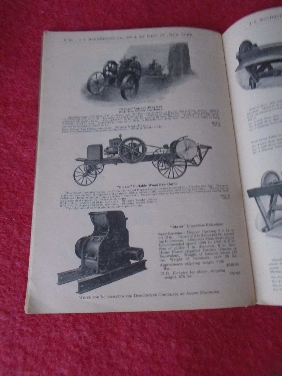 Scarce Vintage 1929 J S Woodhouse Agricultural Implements Machines Catalogue B