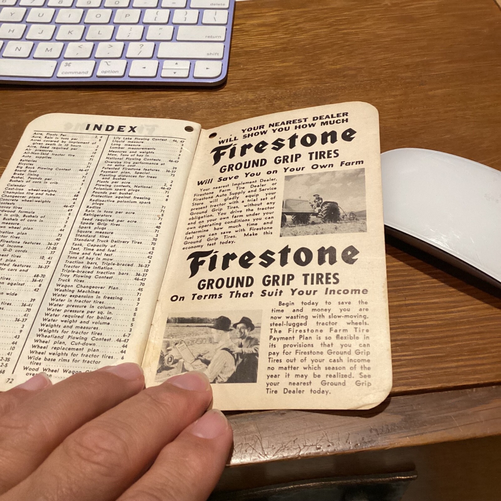 FIRESTONE FARM GUIDE BOOK 1941/42 CLEAN UNUSED DIARY