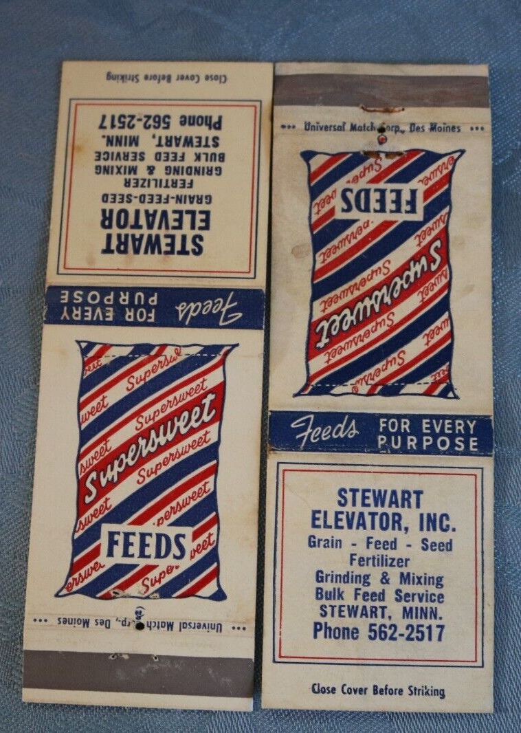 Match Book Covers Supersweet Feeds Stewart MN Grain Feed Seed