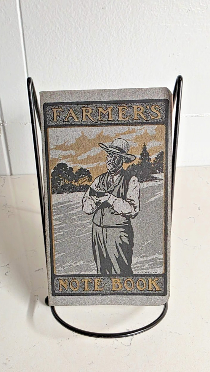 Vintage 1913 Farmer’s Note Memo Book – Antique Agricultural Ledger / Farm Record