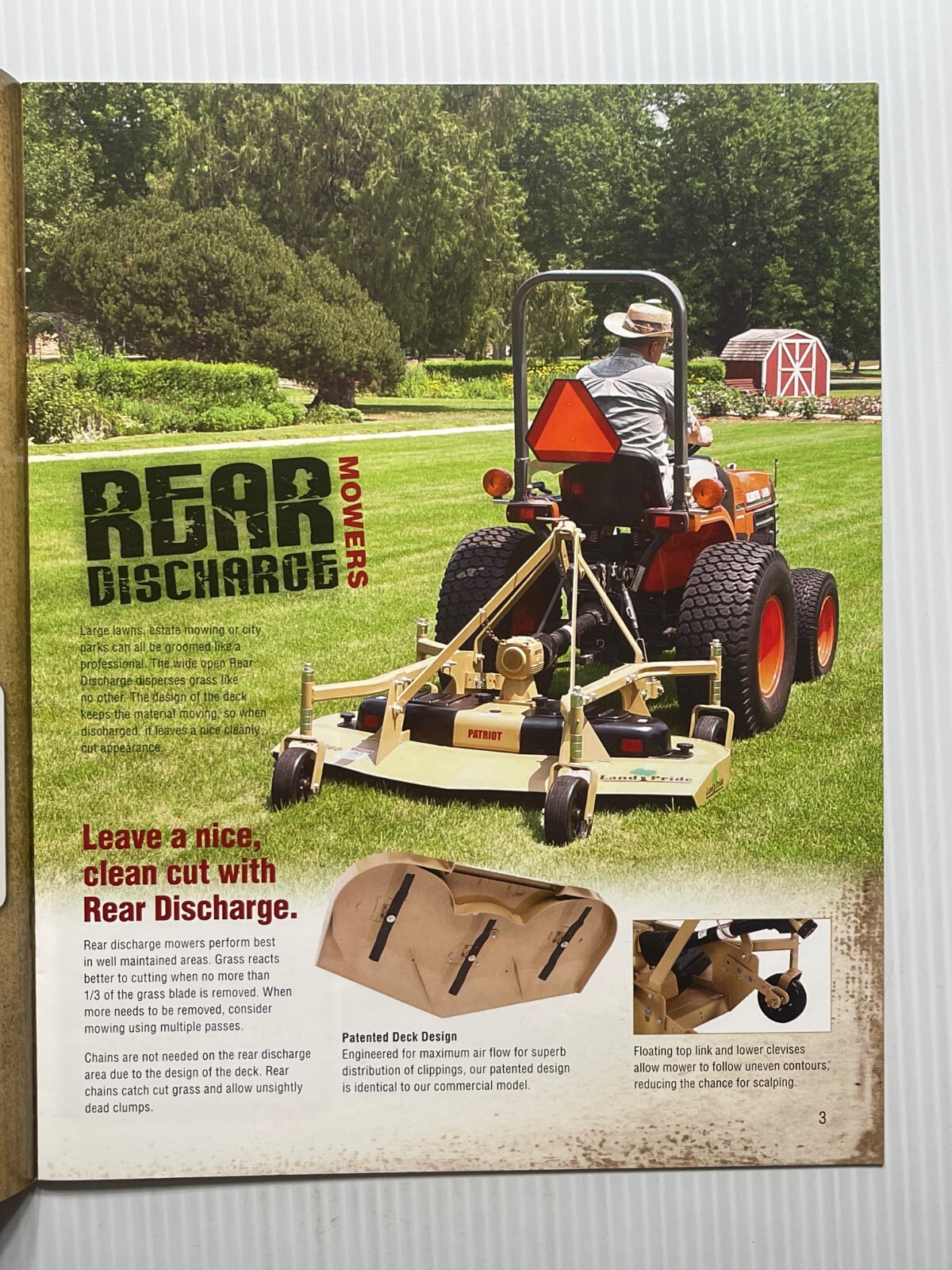 Land Pride – Grooming Mowers Sales Brochure *Original Dated 2011* (15 Pages)