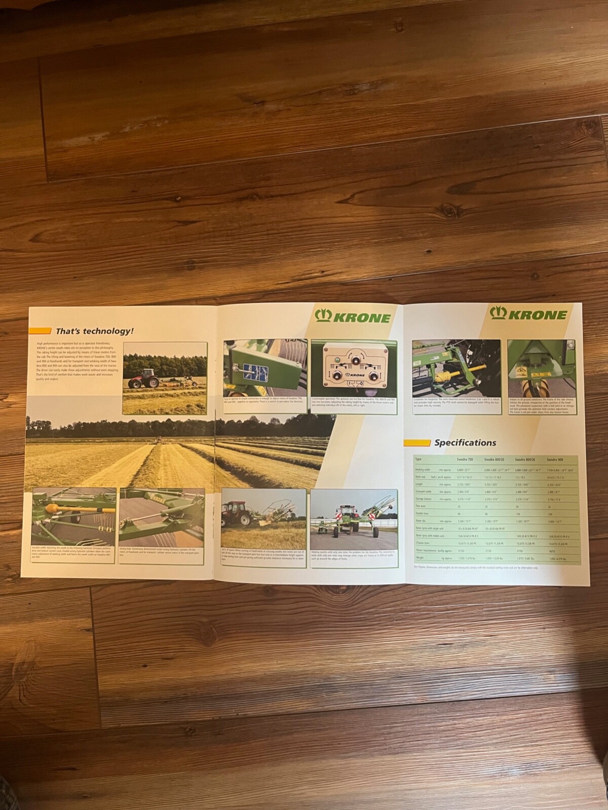 2005 Krone Twin-rotor Centre Swath Rakes sales brochure