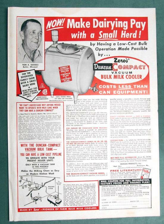 Original 1966 Zero System Ad Features Tom Daniels of Butler Missouri