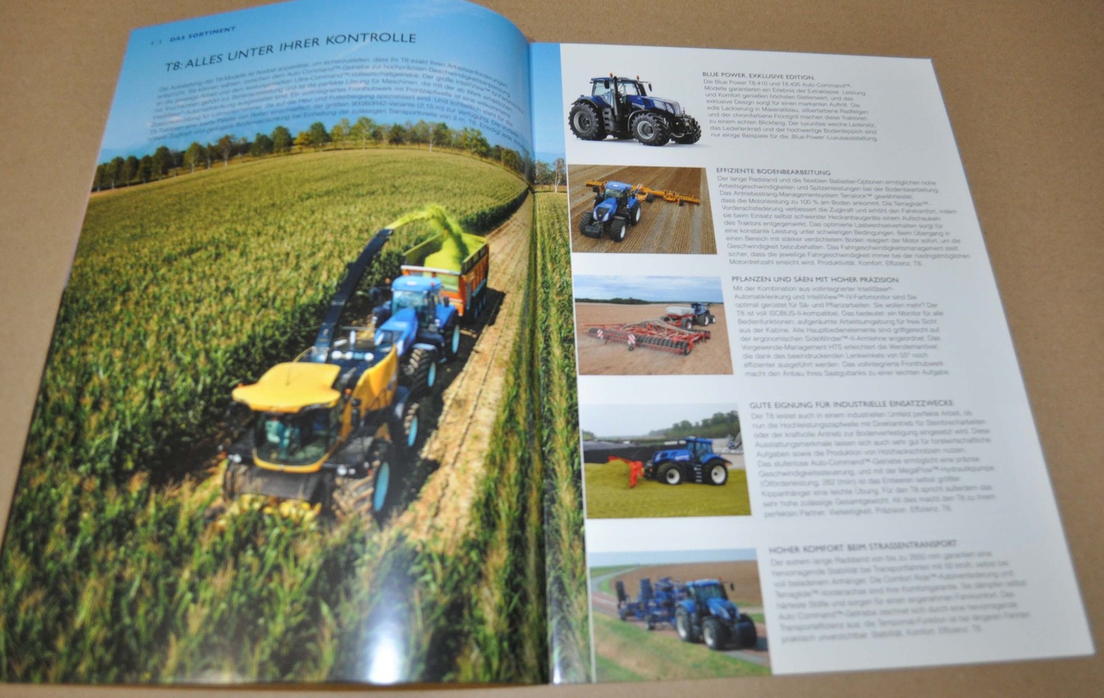 2015 New Holland T8 Series Tractor Brochure Prospekt DE