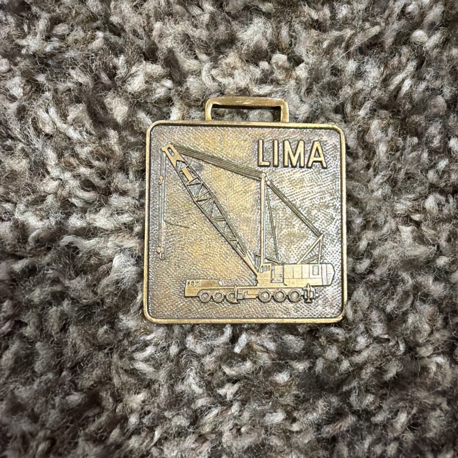 Vtg Lima Cranes Pocket Watch Fob Very Nice