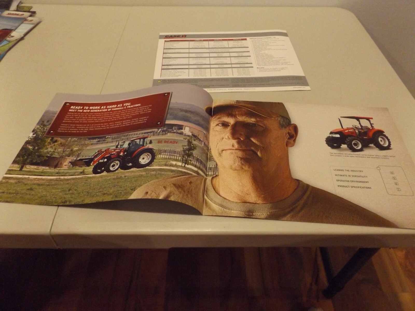 2-pc. CASE-IH FARMALL TRACTORS, LIT # CIH11020901 2009, CIH05171101 2011