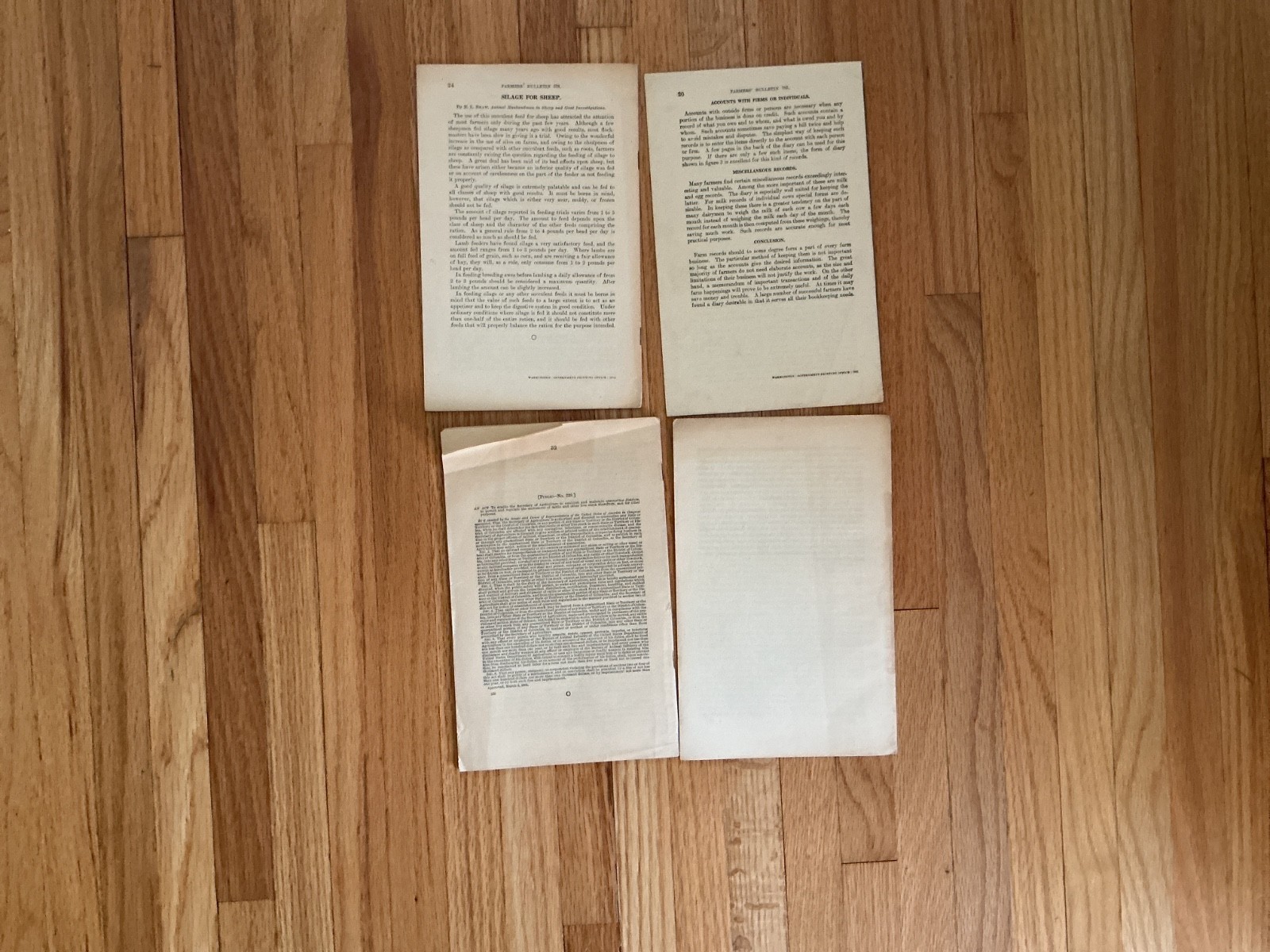 1914/15Lot Of 3 U.S. Department Of Agriculture Farmers Bulletin No 152-206-578