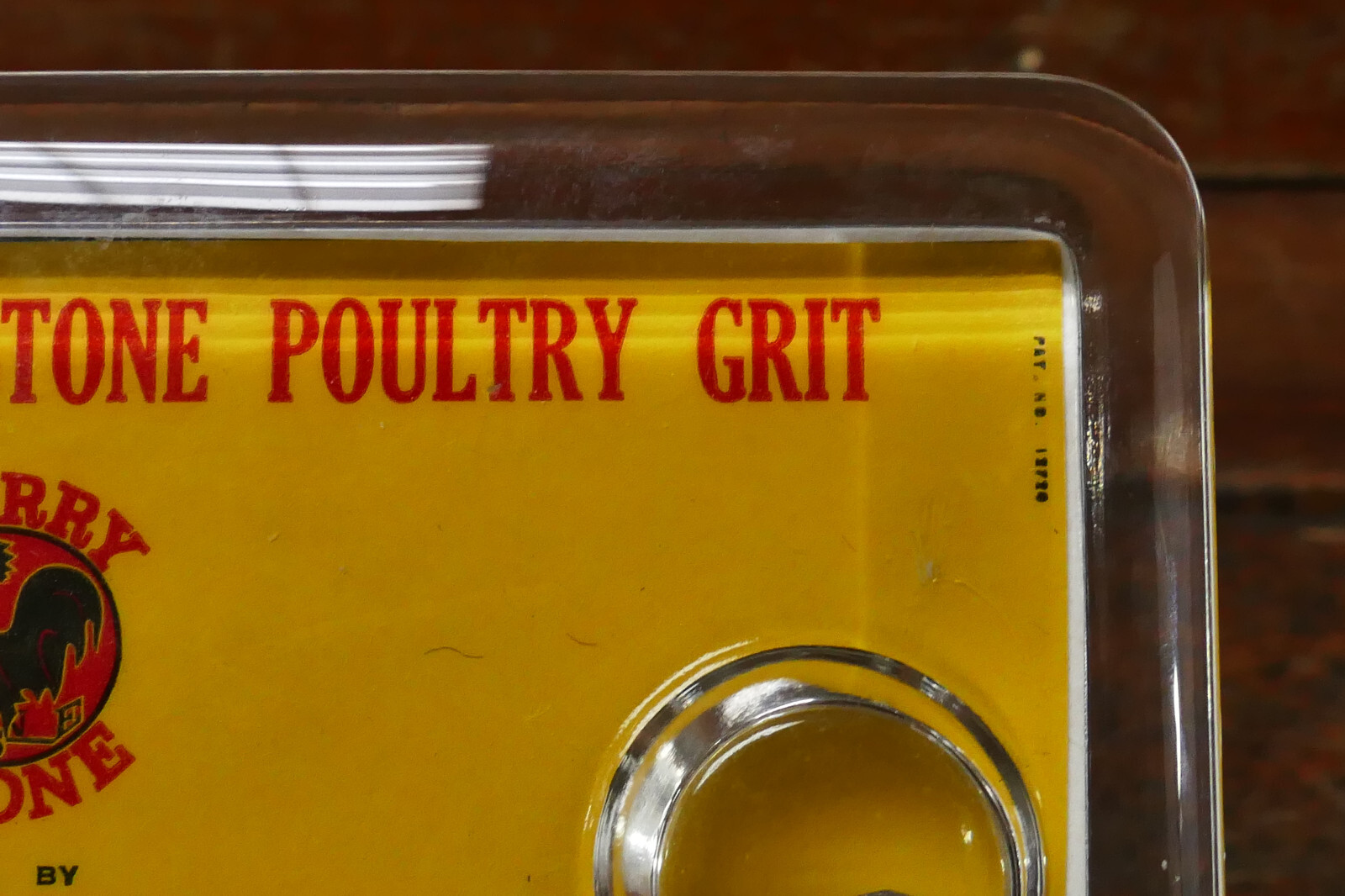 RARE Vintage 1960s Cherrystone Poultry Grit New Ulm Minnesota Glass Paper Weight