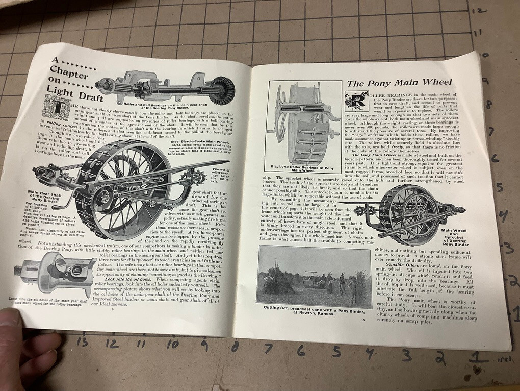 Original CATALOG –1890&rsquo;s ROLLER & BALL BEARINGS on the FARM 40pgs