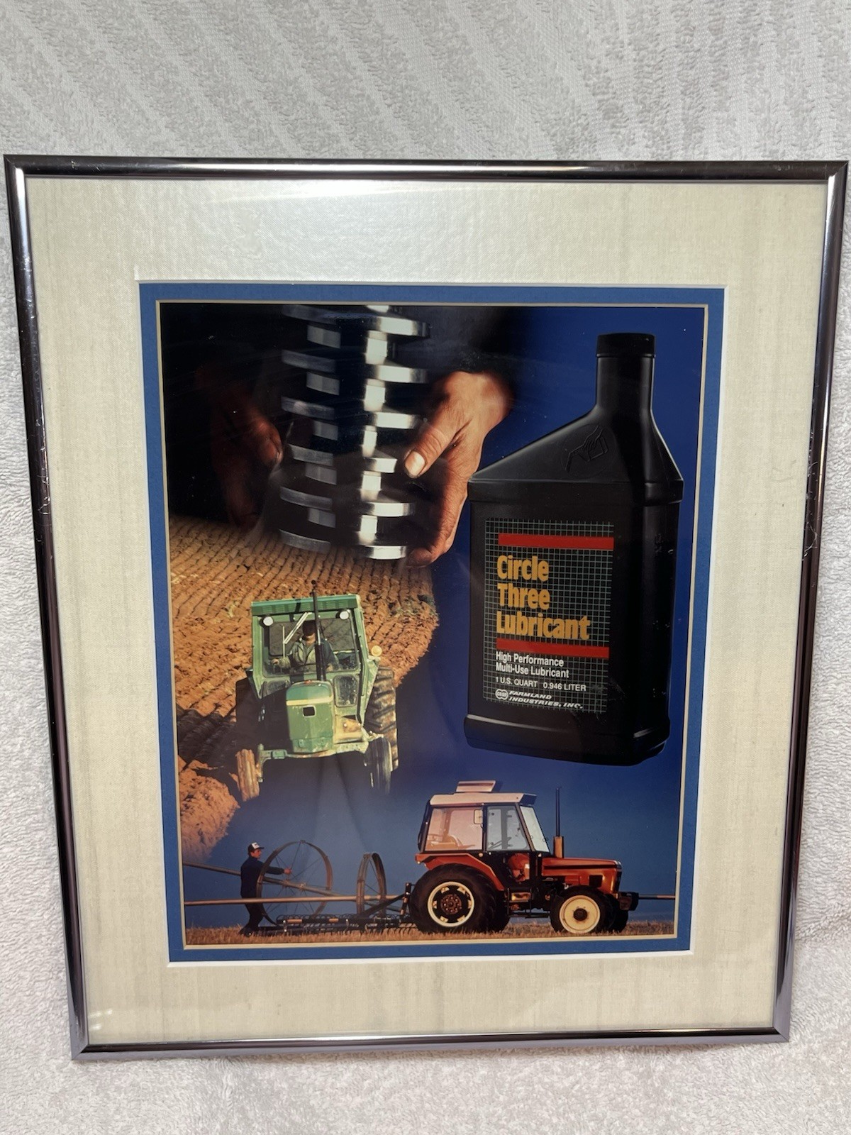 Co-Op Advertisement Framed And Matted. Vintage Farm Themed