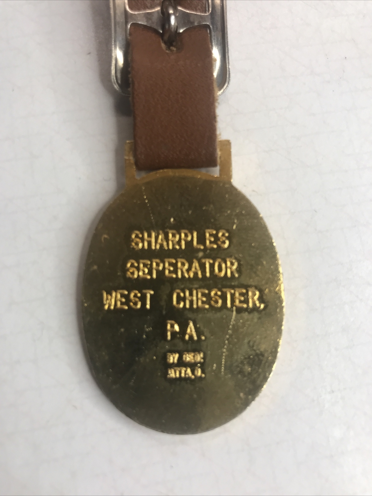 SHARPLES Tubular Original Cream Separator Watch Fob