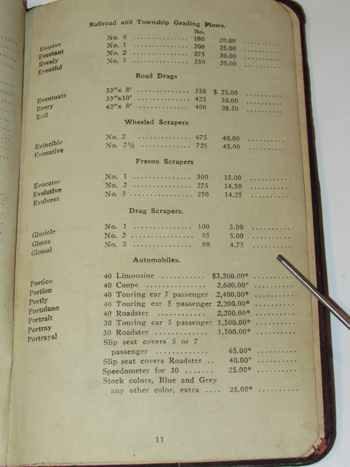 VINTAGE 1913 J. I. CASE THRESHING MACHINE CO PRICE LIST! SALESMAN&rsquo;S COPY! JI