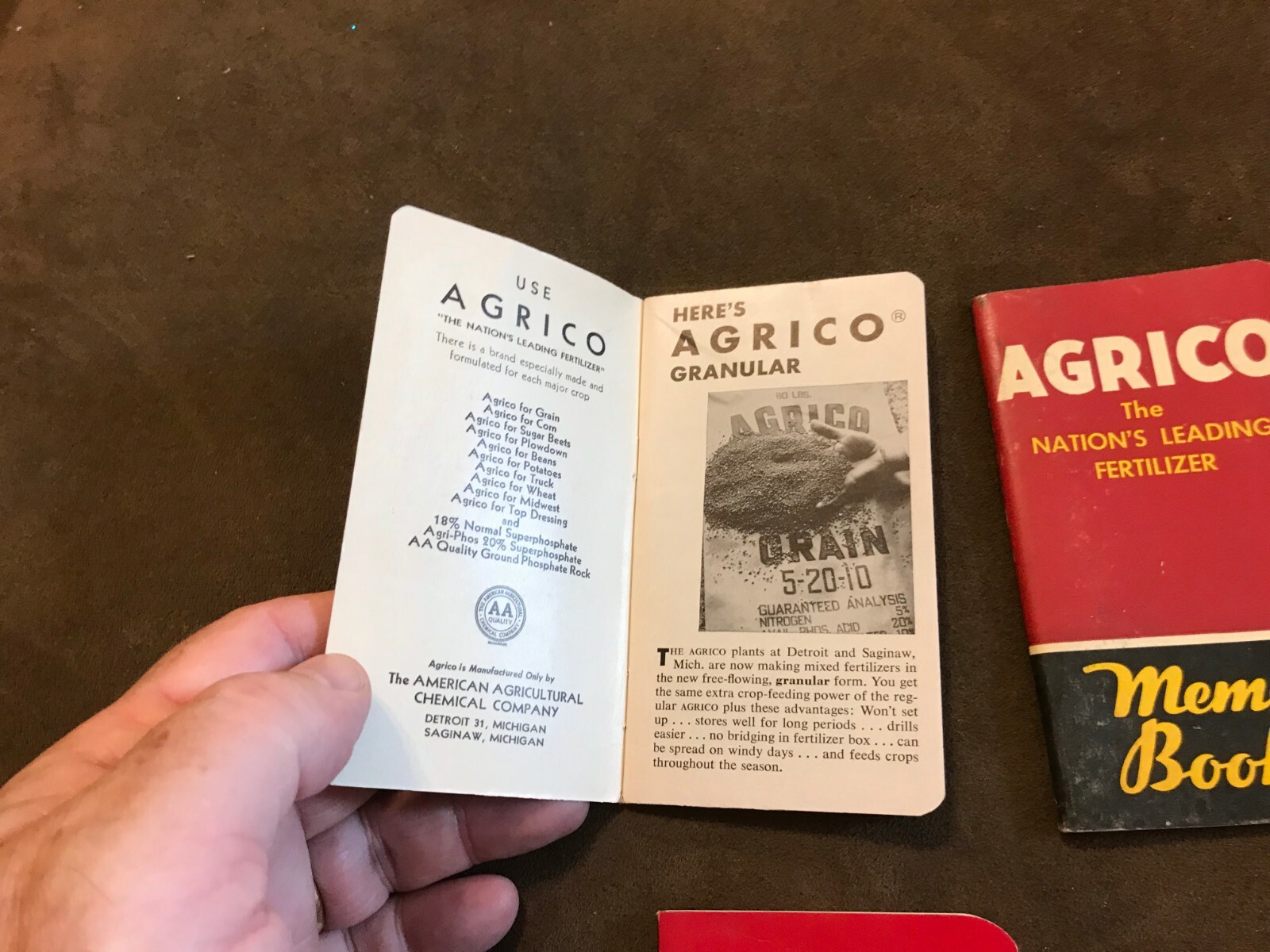 Agrico Advertising FArmers Reference Notebooks Circa 1950-1958 lot of 7