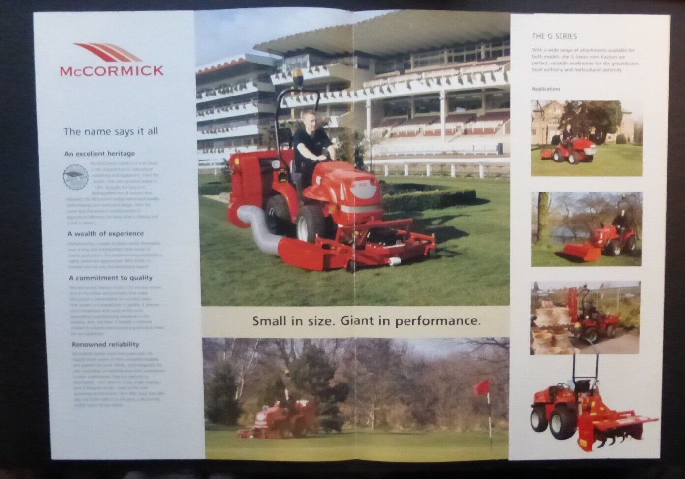 VTG Ad Sales Brochure Catalog McCormick G Series G25 G30R