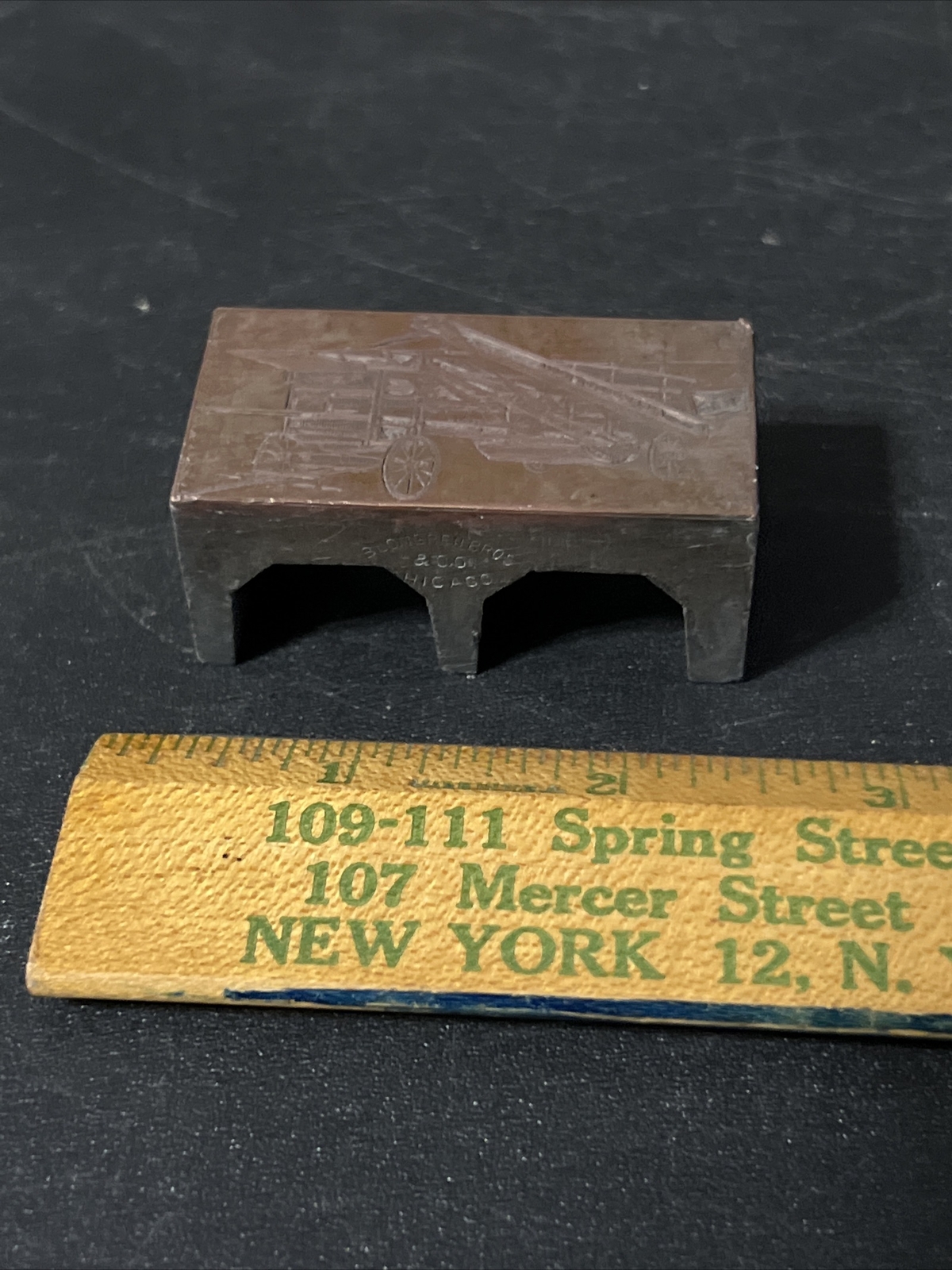 1880s Farm Implements Print Block