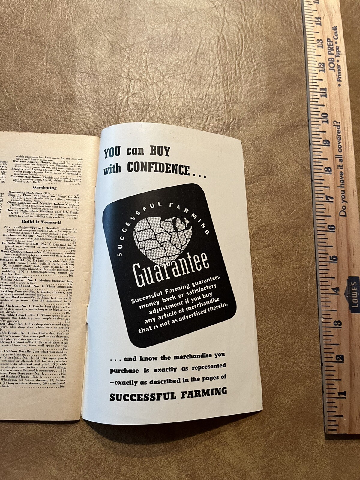 1943 SUCCESSFUL FARMING MAGAZINE « Sampler » SALESMAN SAMPLE