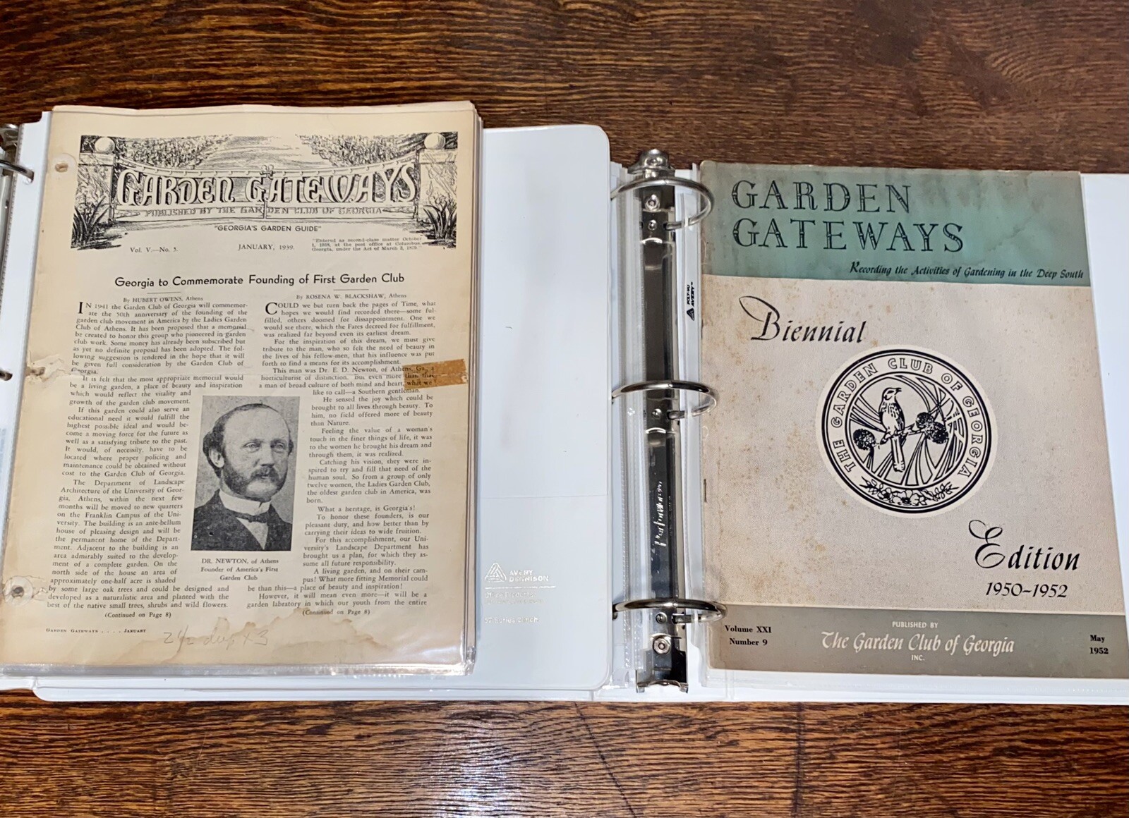 Vintage Collection of “Garden Gateways” Garden Club Of Georgia Advertisement.