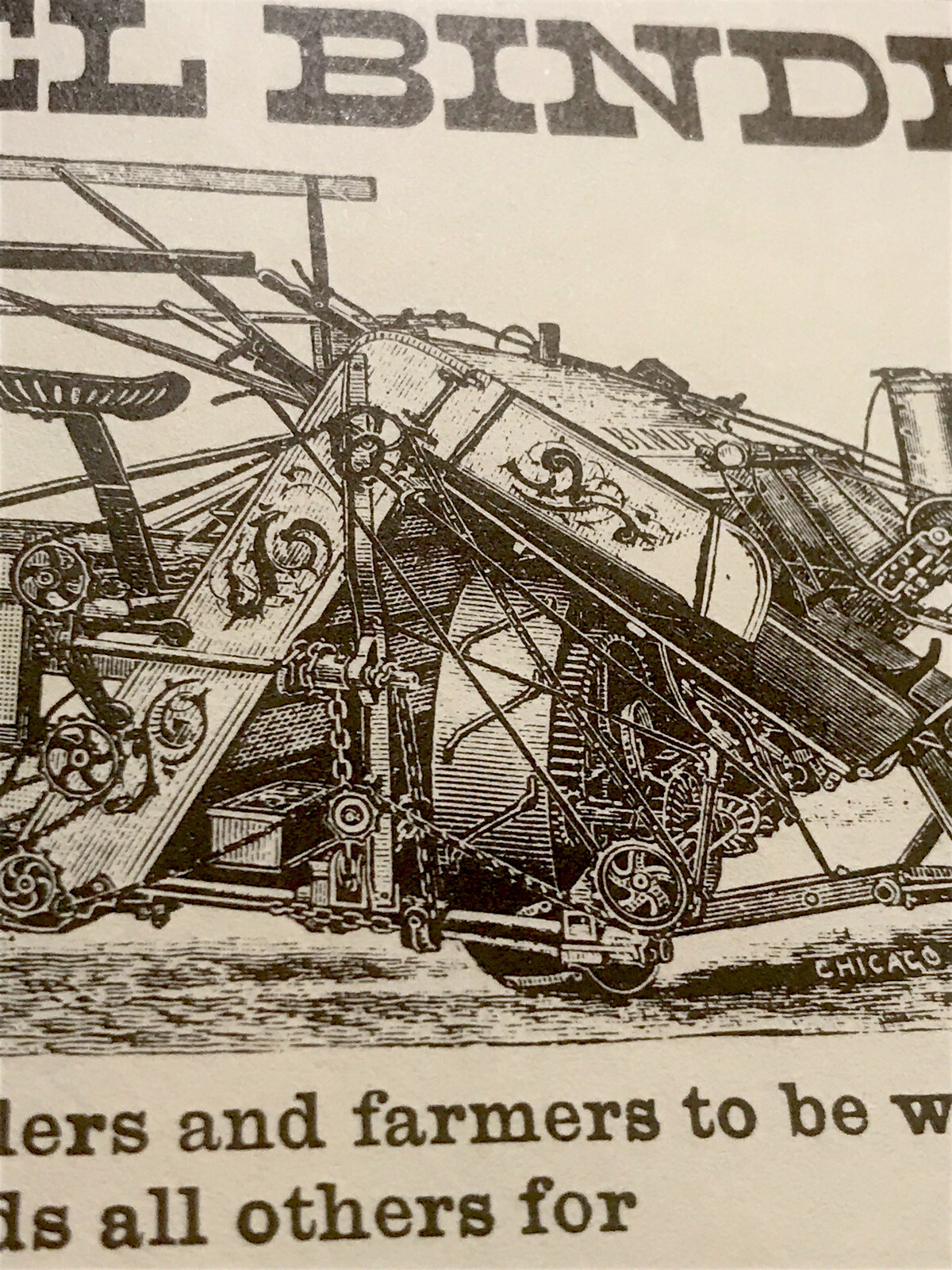 1889 Minneapolis Steel Binder Implement Farm Advertising – Minnesota