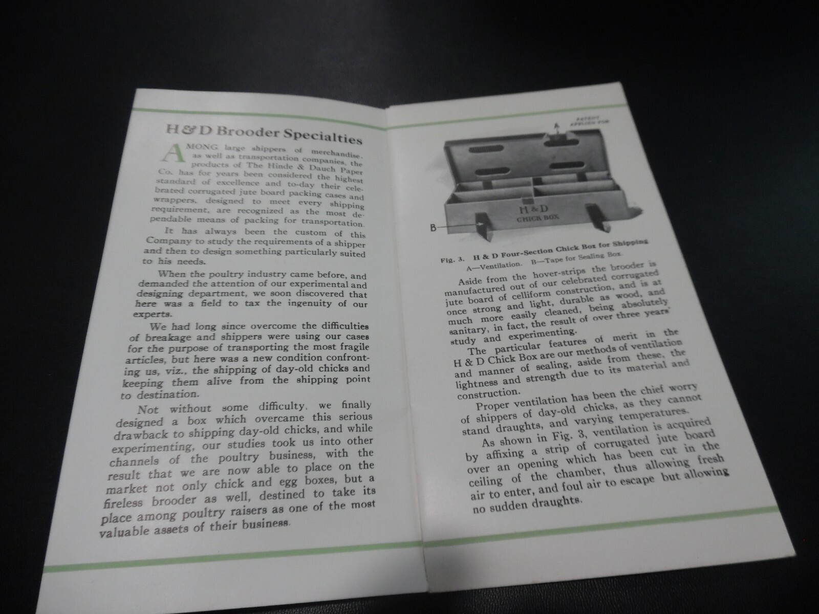 EARLY 1900&rsquo;s BROODER CHICKEN HATCHING EGGS AGRICULTURE ADVERTISING BROCHURE