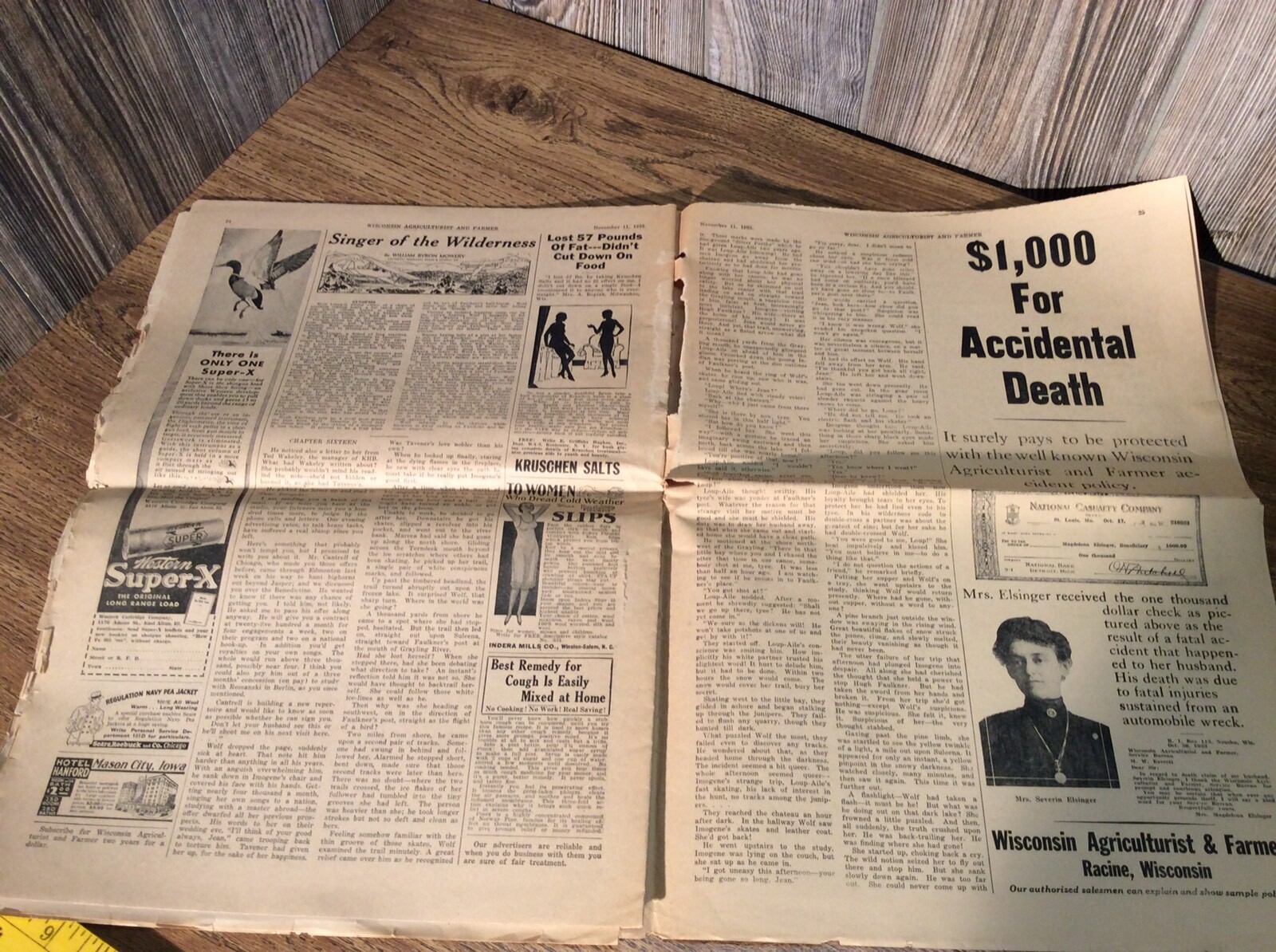 Antique “Wisconsin Agriculturist And Farmer” Newspaper 1933 Interesting Read C9