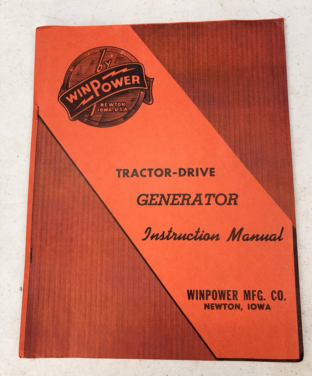 Vintage 1960&rsquo;s WinPower Tractor Driven Generator Manual & Brochure, Newton Iowa