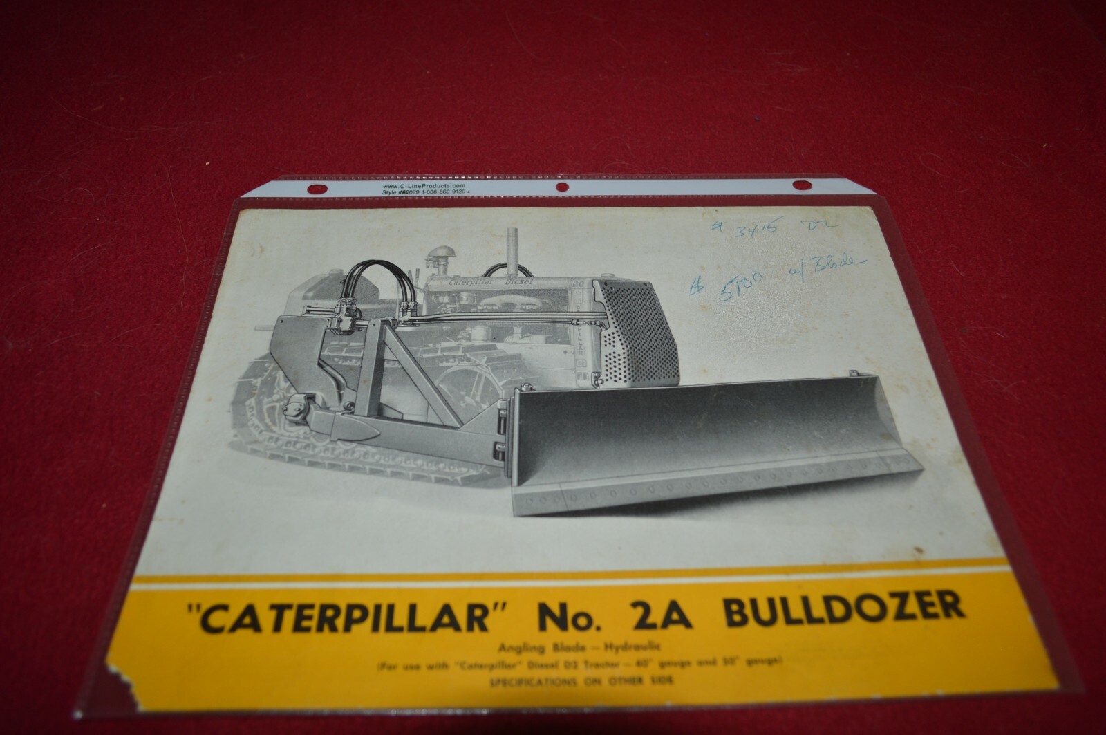 Caterpillar No. 2A Bulldozer For Dealer&rsquo;s Brochure AMIL16