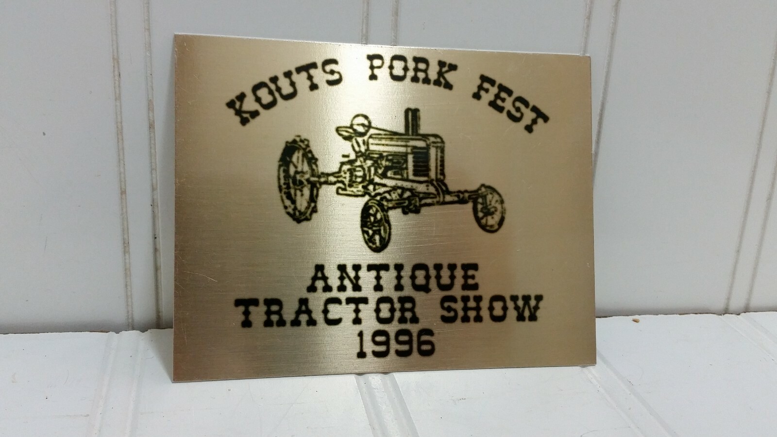 Plow Power & Antique Tractor Show EXHIBITOR PLAQUE Lot Indiana Exibits Fulton Co