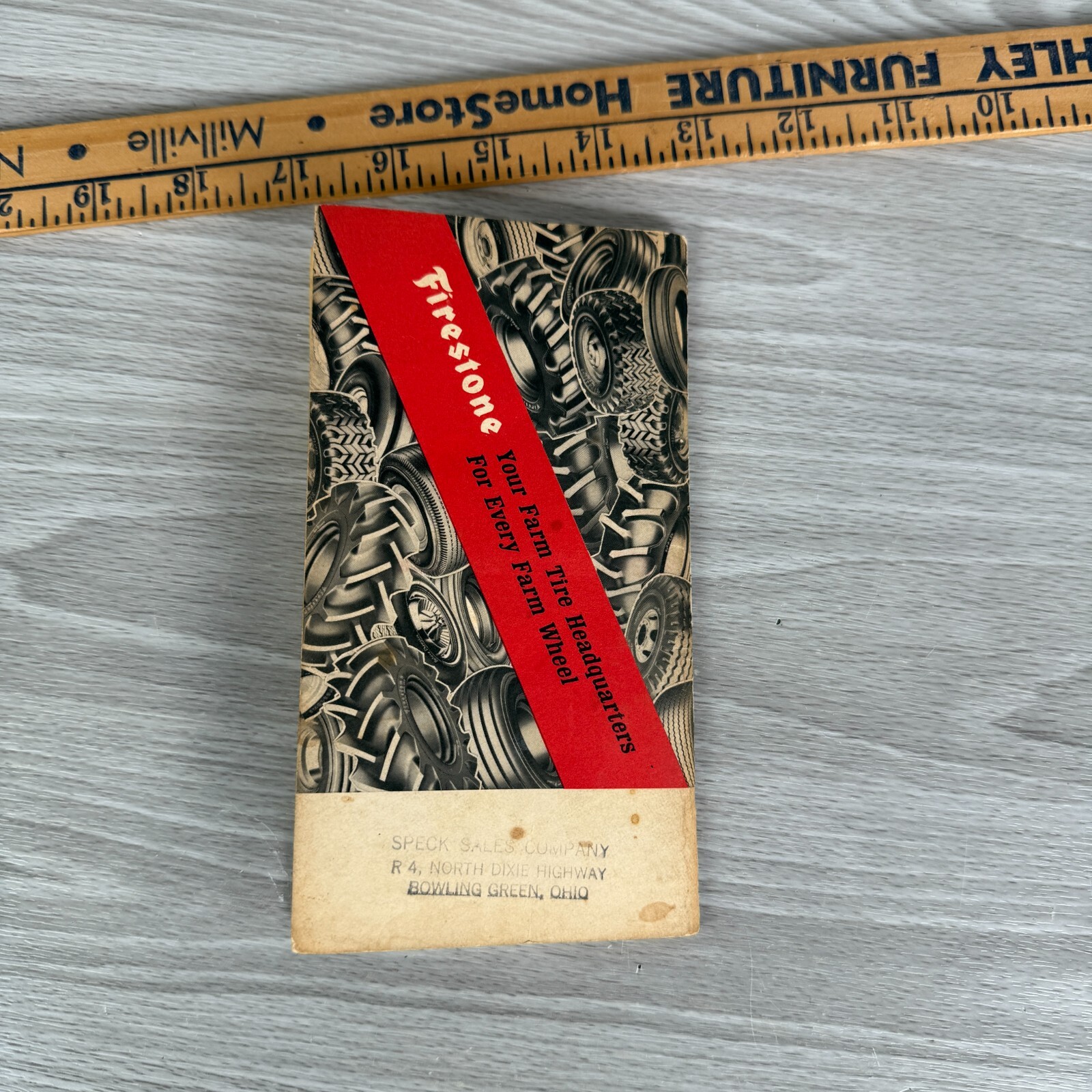 Vtg Notebook 1967 Firestone Farm Notebook Traction Tires Advertising Used