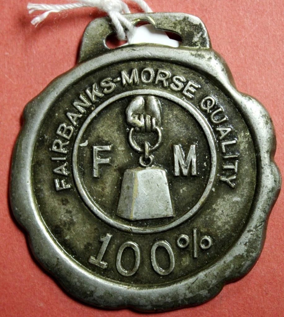 Fairbanks Morse 1920s Watch Fob 1A6-29