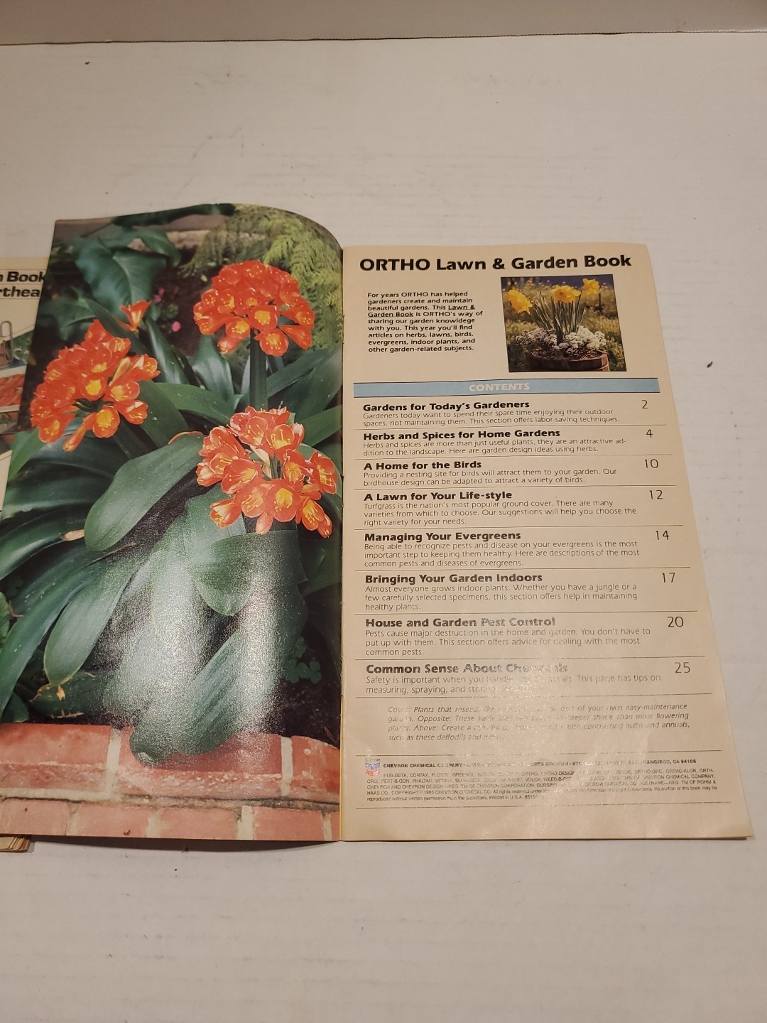Vintage Chevron Ortho Lawn And Garden Books Lot 1982