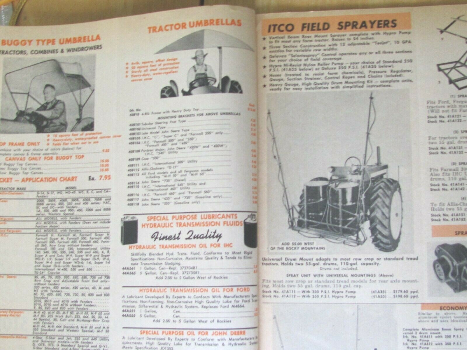 1962 FARM PART CATALOG ITCO GERMAN FORD TRACTOR CO PEORIA ILL