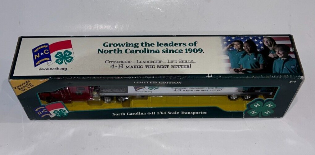 2007 Ertl Diecast, PETERBUILT SEMI TRACTOR TRAILER / NORTH CAROLINA 4-H (1/64)