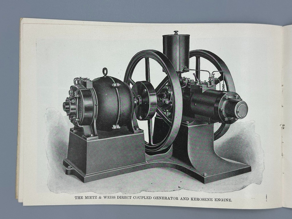 1901 MIETZ & WEISS Gas and Kerosene ENGINES CATALOG Antique Advertising